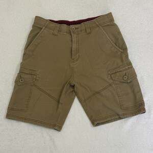Denali Men's Brown Cotton Blend Cargo Shorts Size 30